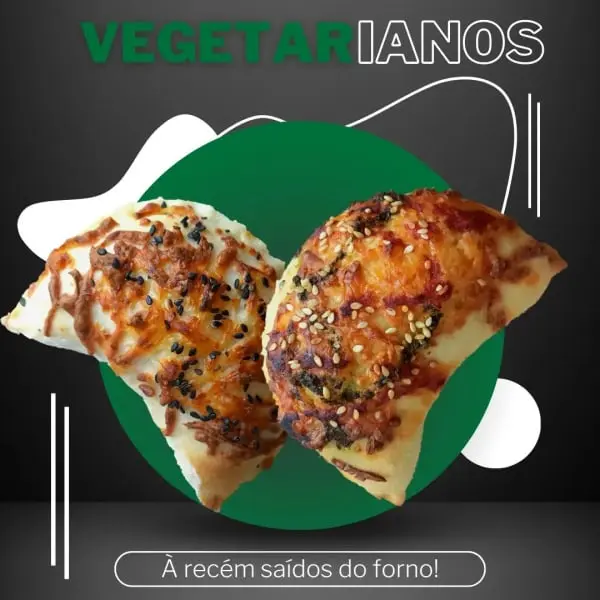 Calzone do Bigode vegetarianos